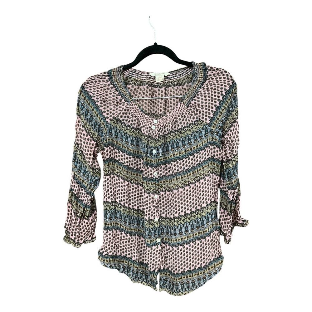Sundance 100% Silk Top Women Medium